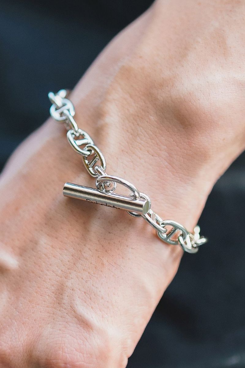 楽天GEKIROCK CLOTHINGSubciety （サブサエティ） ANCHOR CHAIN BRACELET SILVER