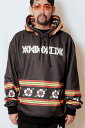 ANIMALIA (アニマリア) ATTERNED ALL OVER HOODIE : Vintage Flowers BLACK