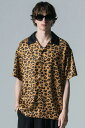 glamb (グラム) Leopard Bowling Shirts / レオパードボウリングシャツ Yellow