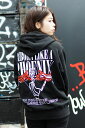 Risky Melody×RIP DESIGN WORXX×GEKIROCK CLOTHING コラボ・ジップパーカー