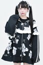 TRAVAS TOKYO【トラバストーキョー】 Myriad of bears sailor collor frill track jacket BLACK