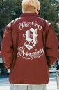 NineMicrophones(ナインマイクロフォンズ) COACH JKT-9MC Crew- BURGUNDY
