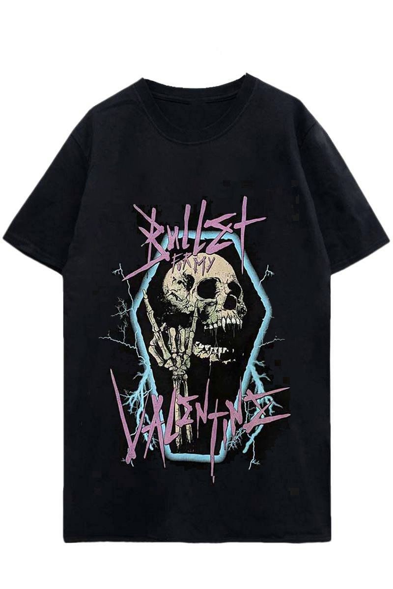 BULLET FOR MY VALENTINE UNISEX T-SHIRT: THRASH SKULL