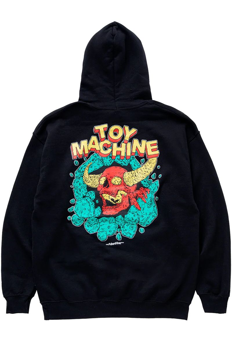 TOY MACHINE (gC}V[) yHirotton collab.zHirotton monster hoody BLACK