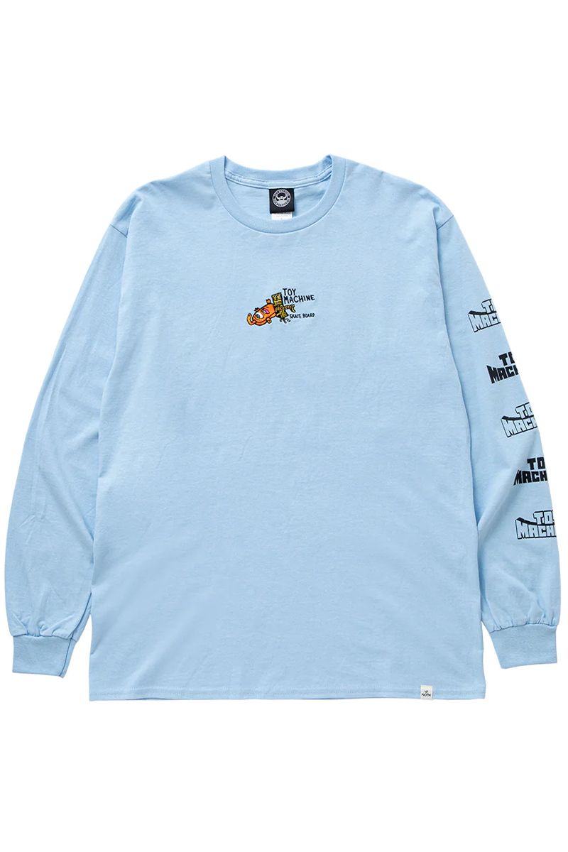 TOY MACHINE (トイマシーン) LIVING TOY - FIST LONG TEE L.BLUE