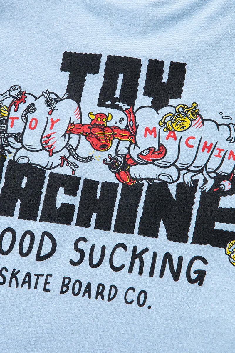 TOY MACHINE (トイマシーン) LIVING TOY - FIST LONG TEE L.BLUE