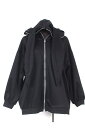DXMOUVE(ドゥモーヴェ) ロングうさ耳ZIPパーカー BLACK