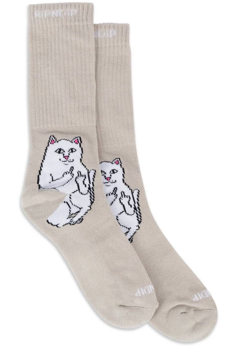 RIPNDIP (bvfBbv)LORD NERMAL SOCKS (WARM GRAY)