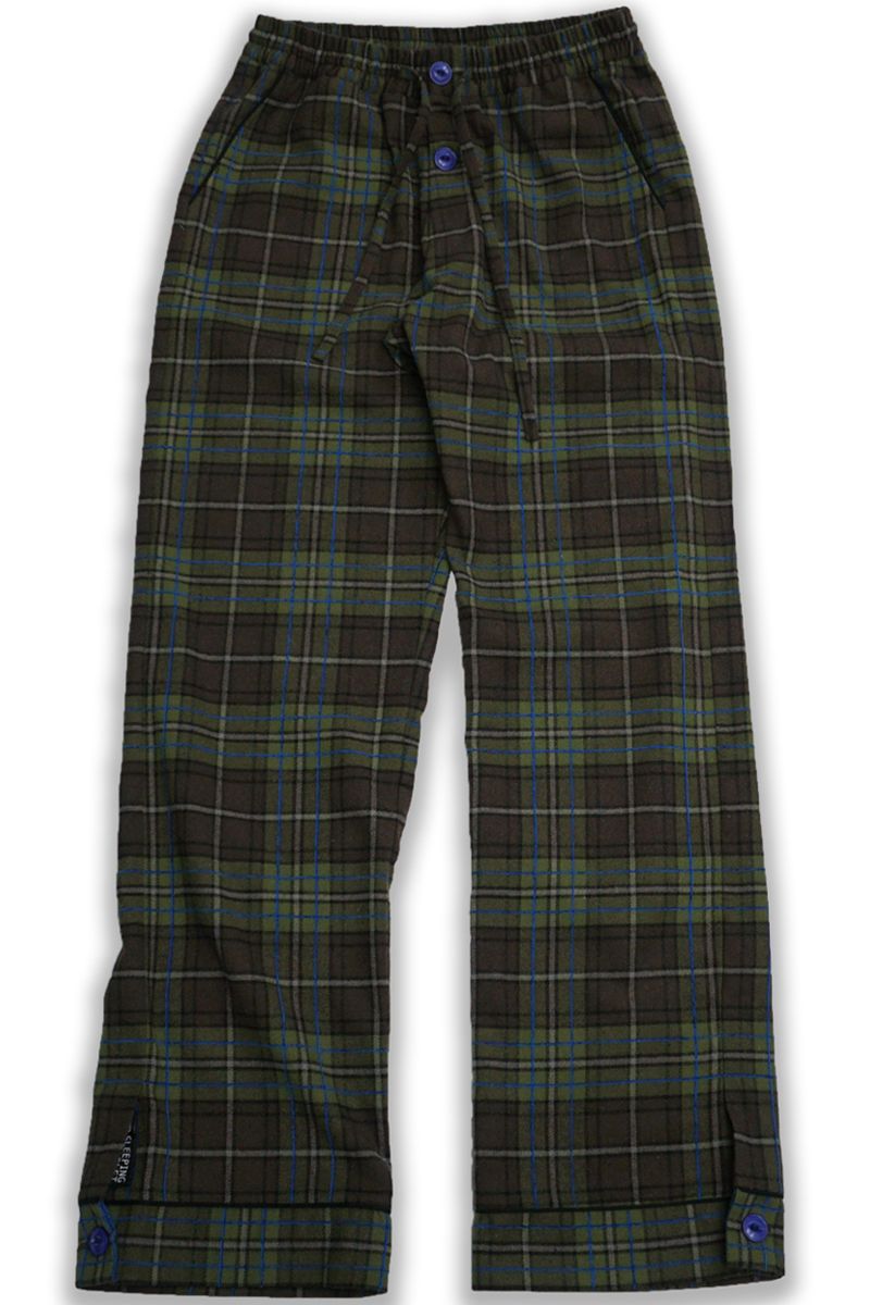 SLEEPING TABLET (X[sO^ubg) SUGAR [ FLANNEL CHECK PAJAMA PANTS ] GREEN