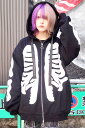 PSYCHO NATION(サイコネーション) ボーンアップリケジップパーカー