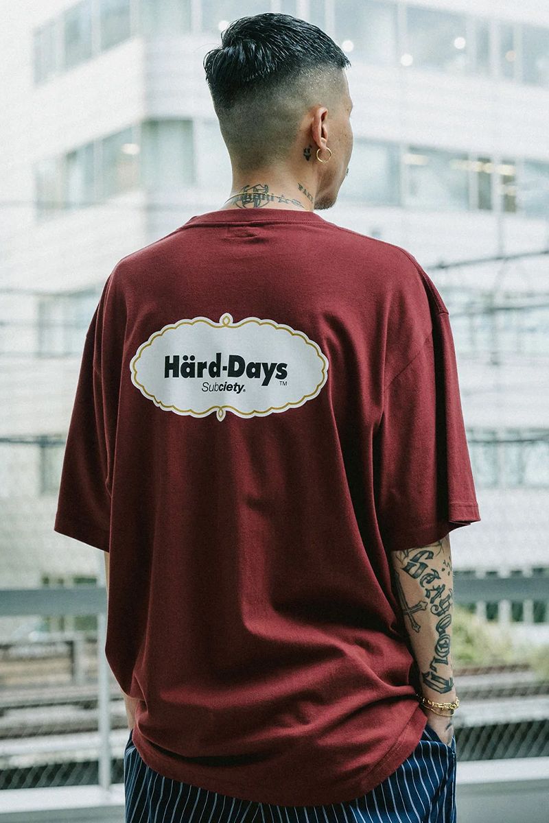 Subciety (TuTGeB) Hard Days TEE BURGUNDY