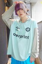 over print オーバープリント UMBRO * OVER PRINT GAME SHIRTS SAX