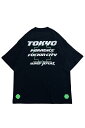over print (オーバープリント) PARADICE Tee dark black