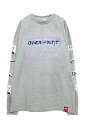over print (オーバープリント) rock, paper, scissors Paperboy LS Tee ash gray