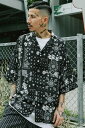 Subciety(サブサエティ) FLOWER PAISLEY SHIRT BLACK