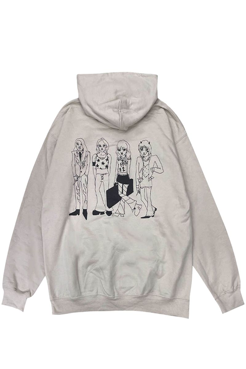 M?NESKIN UNISEX PULLOVER HOODIE: POCKET LOGO & MINI DOODLES (BACK PRINT)