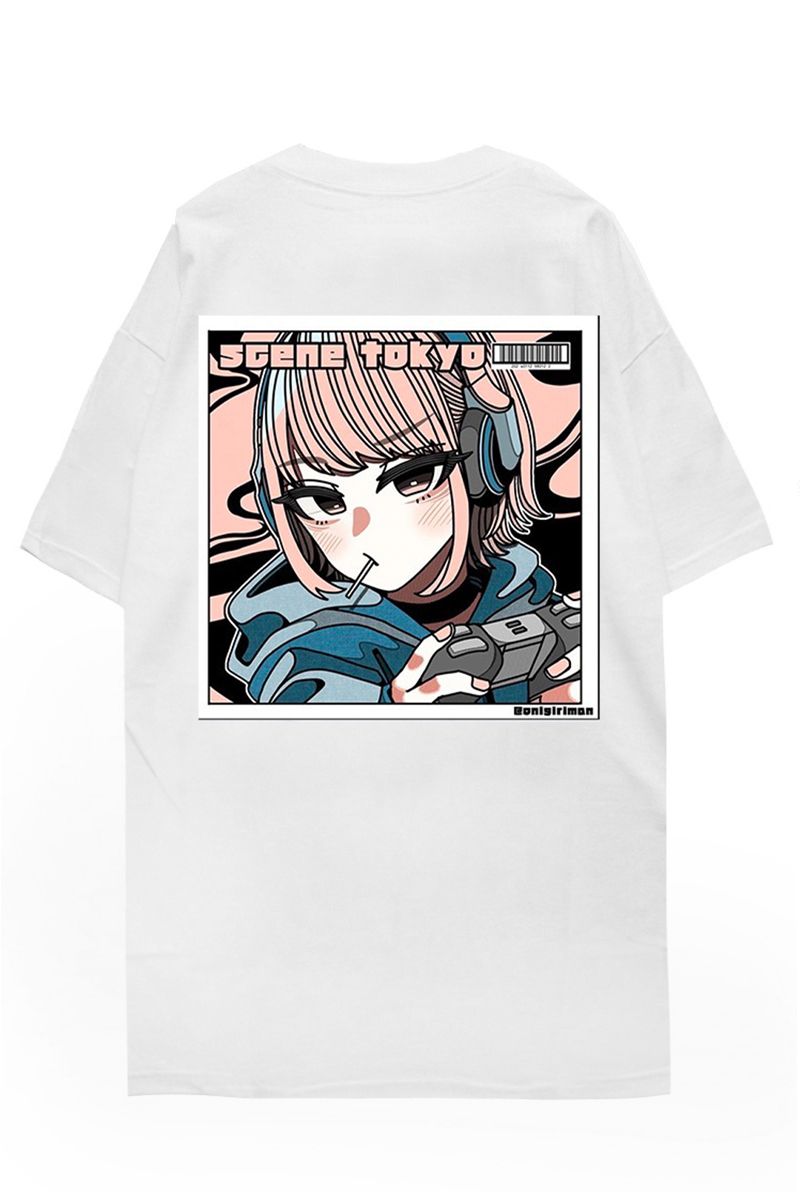 SCENE TOKYO (V[gELE) game girl Tee (white)