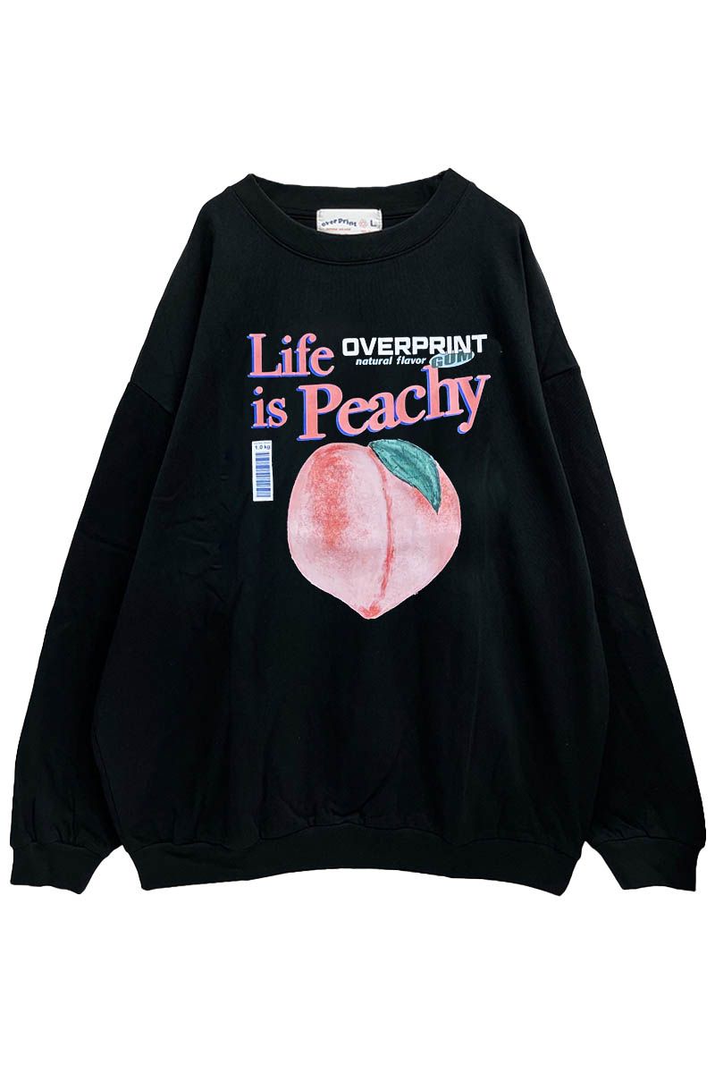 over print (I[o[vg) Peach sweatshirts like LS Tee black