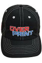 over print (オーバープリント) white stich cap E