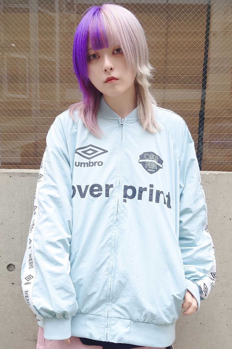 over print オーバープリント UMBRO * OVER PRINT MA-1 SAX