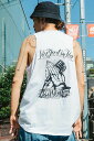 NineMicrophones (ナインマイクロフォンズ) TANKTOP-Pray with the microphone-WHITE