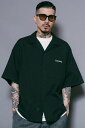 Subciety(TuTGeB) OPEN COLLAR STRIPE SHIRT BLACK