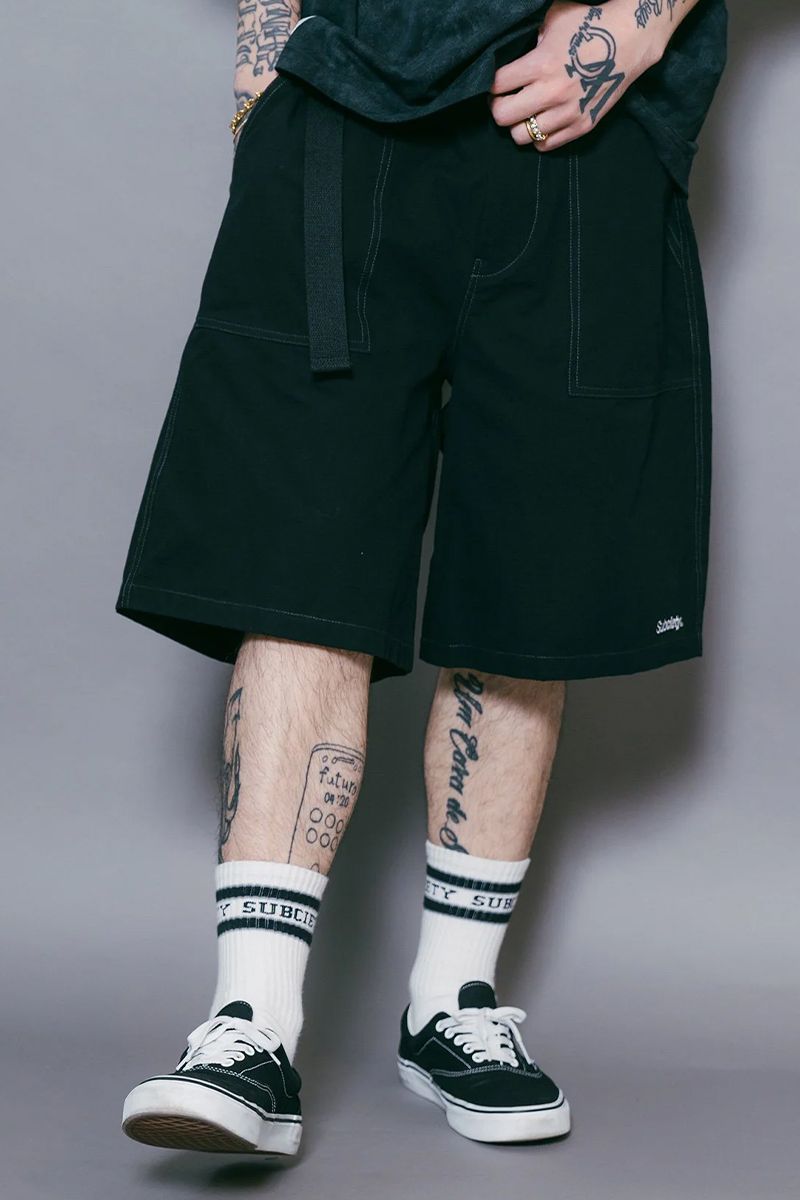 Subciety(TuTGeB) BAKER SHORTS BLACK