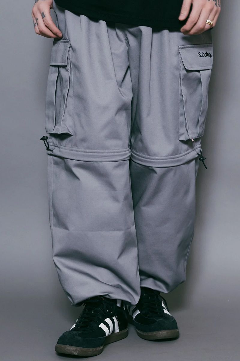 Subciety(TuTGeB) MUTANT CARGO PANTS GRAY