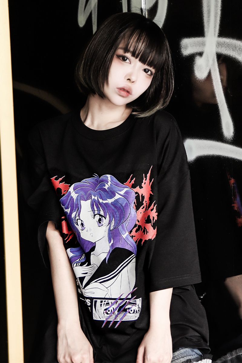 CMP LABEL (ԡ졼٥) DEATH BRAINS oversized T-shirt