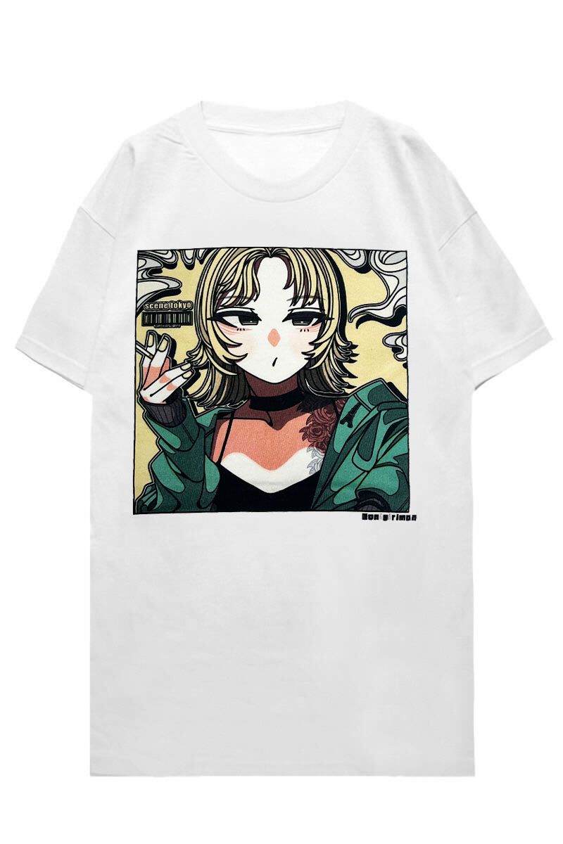 SCENE TOKYO (V[gELE) ciger girl Tee WHITE