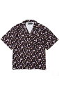 SABBAT13(サバトサーティーン)SPOOKY GIRL ALOHA SHIRTS (BLACK)