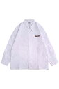 over print (オーバープリント) ARM ZIP SHIRTS WHITE