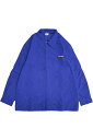 over print (オーバープリント) ARM ZIP SHIRTS BLUE