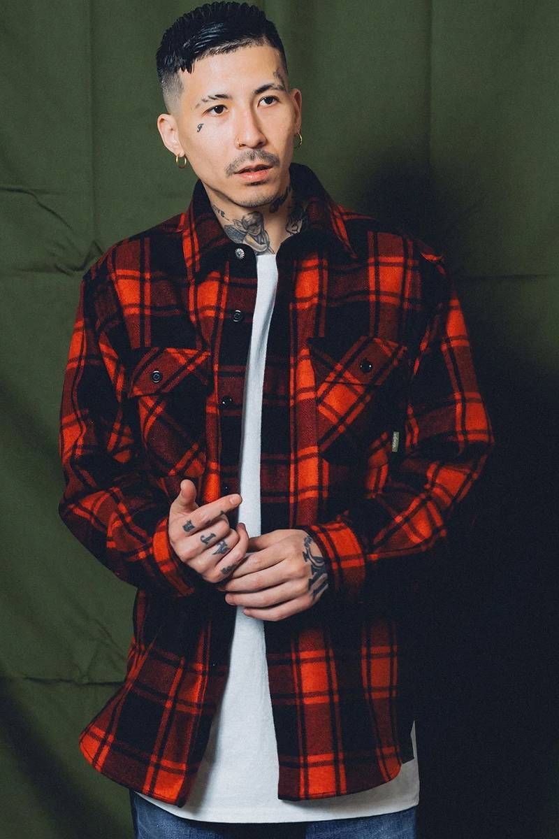 Subciety (サブサエティ) OLDIES FLANNEL SHIRT RED