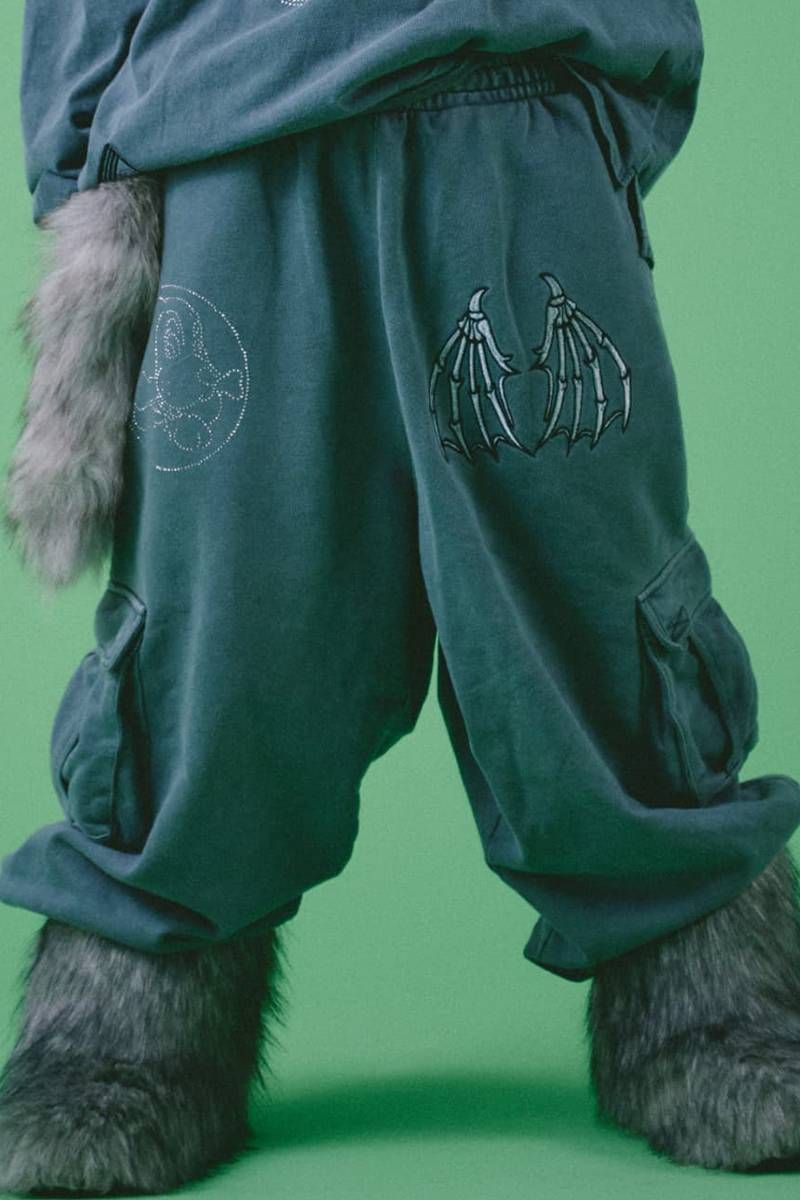 GALFY(ガルフィー) スケルトン☆ウイング カーゴスウェパン - INK BLACK