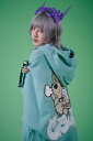 GALFY(ガルフィー) ギャル男BIGロゴダブダブパーカー - SAX