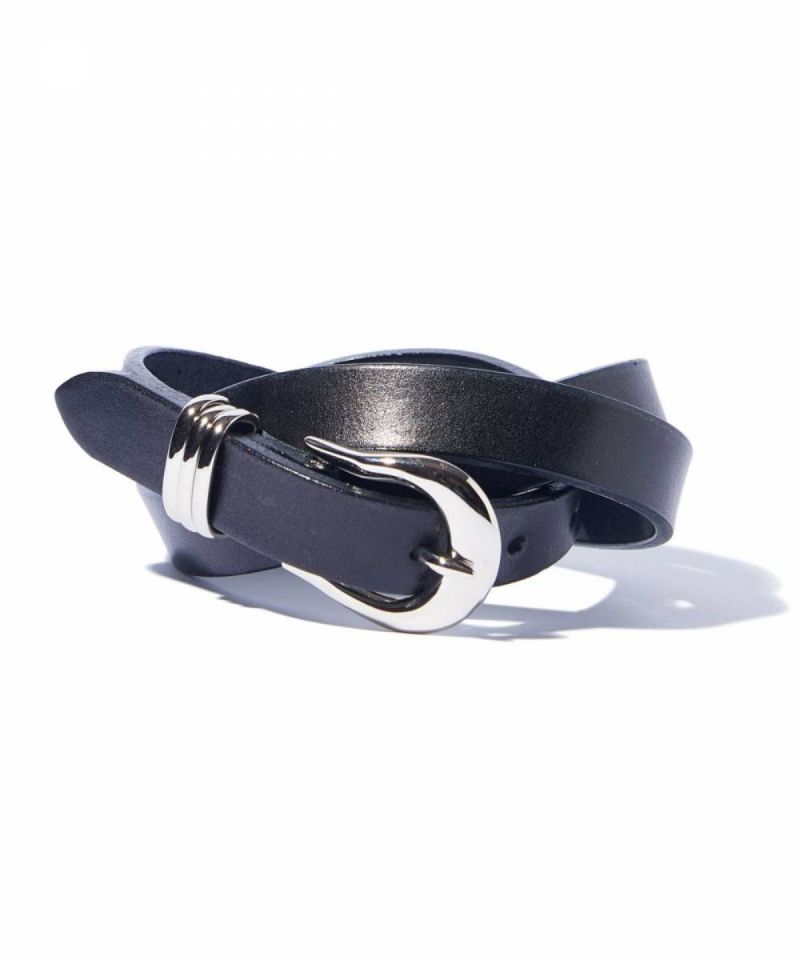 glamb(グラム)GB0125/AC06 : Round Buckle Belt / ラウンドバックルベルト - Black
