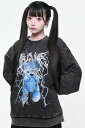 TRAVAS TOKYO (トラバス トーキョー) ピグメント加工クマトレーナー - Blue