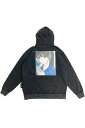 over print (オーバープリント) Break Hoodie - Chacoal