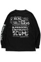 TOY MACHINE (トイマシーン) NEVER ENDING LONG TEE - Black