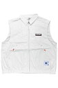 over print (オーバープリント) WORK VEST - Ivory
