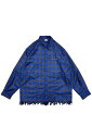 over print (オーバープリント) Satan ARM ZIP SHIRTS - Blue