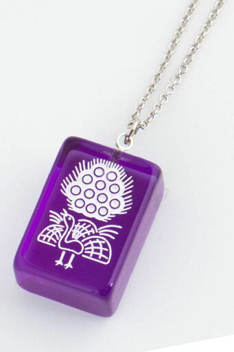 ビビビビット!! シンプル麻雀ネックレス - Purple ビビビビット!! シンプル麻雀ネックレス - Purple