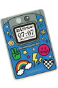 ビビビビット!! ガラケーみたい!?コンパクトミラー! - Blue