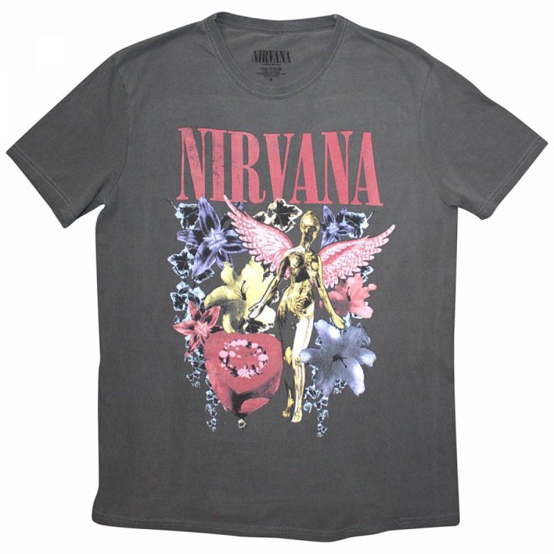 楽天市場】nirvana tシャツ(カラーグレー)(メンズ 楽天市場】nirvana tシャツ(カラーグレー)(メンズ