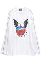 LISTEN FLAVOR(リッスンフレーバー) 魔性のリンゴ そでジップスリットロンT - White