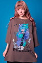寝田ルネ×PSYCHO NATION (サイコネーション) ゾンビ TEE - Gray
