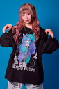 寝田ルネ×PSYCHO NATION (サイコネーション) ゾンビ TEE - Black