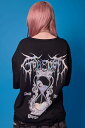 PSYCHO NATION(サイコネーション)アワーグラスダメージ TEE - Black