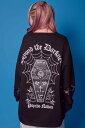 PSYCHO NATION(サイコネーション)袖メッシュコフィン TEE - Black